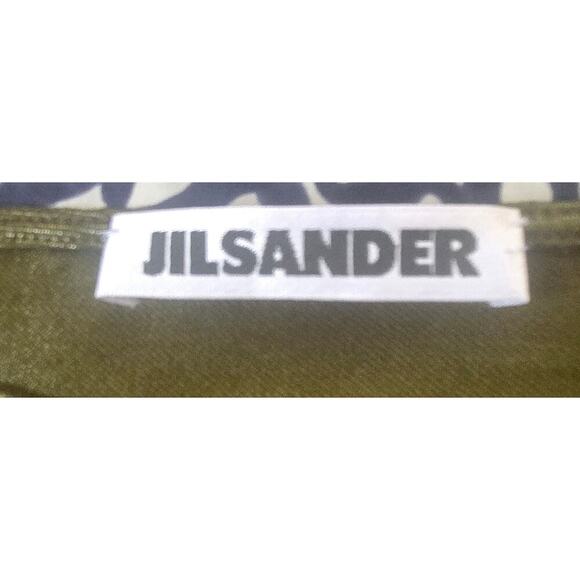 Jil Sander Fleece Wool/Nlyon Army Green Ladies Long Skirt Size 40 - Picture 8 of 8